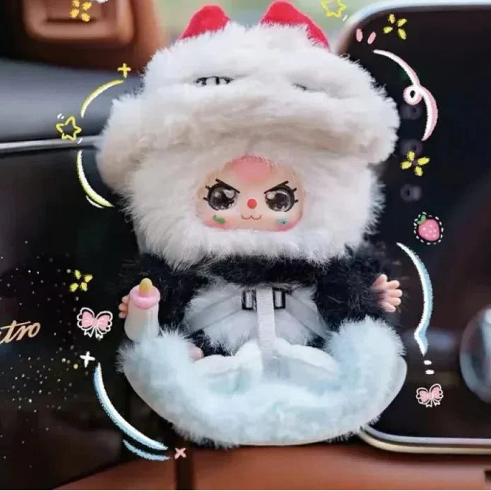 Baby Three Vehicle Mounted Baby Series Plush Dolls, Blind Box