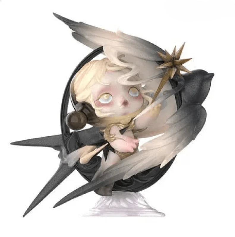 SKULLPANDA Light's Longitude and Latitude Figurine. Hanging Card