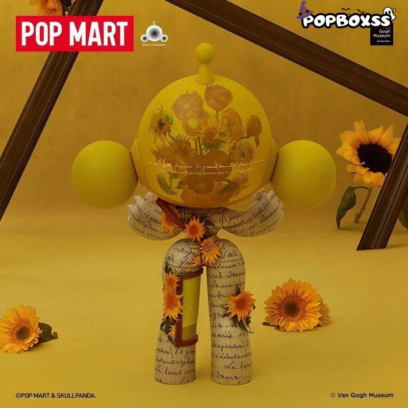 MEGA α SKULLPANDA 400% Van Gogh Museum Sunflowers
