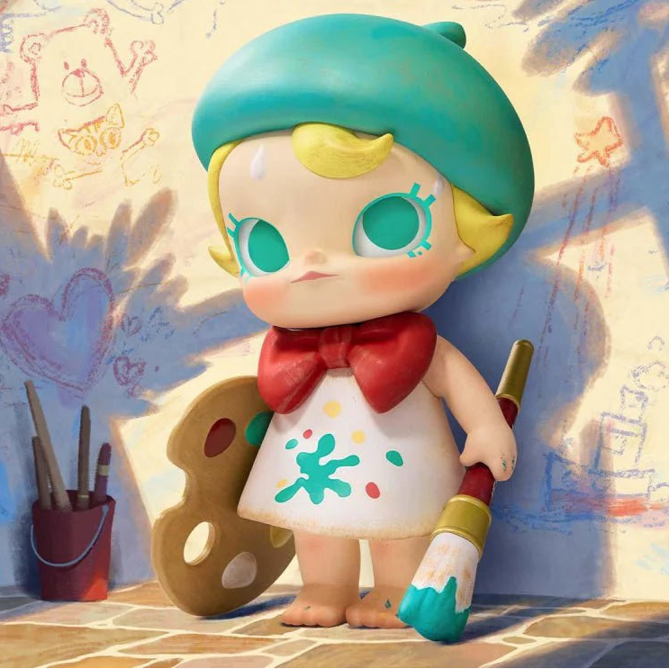 Baby Molly Future Painter Figurine