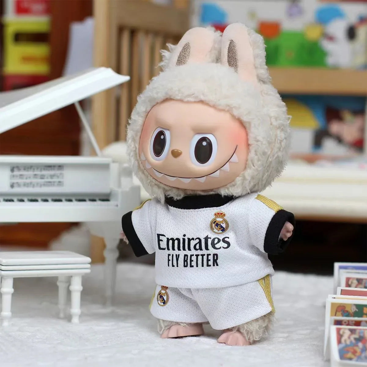 First, second and third generation labubu baby clothes football jersey(No Dolls)labubu clothes