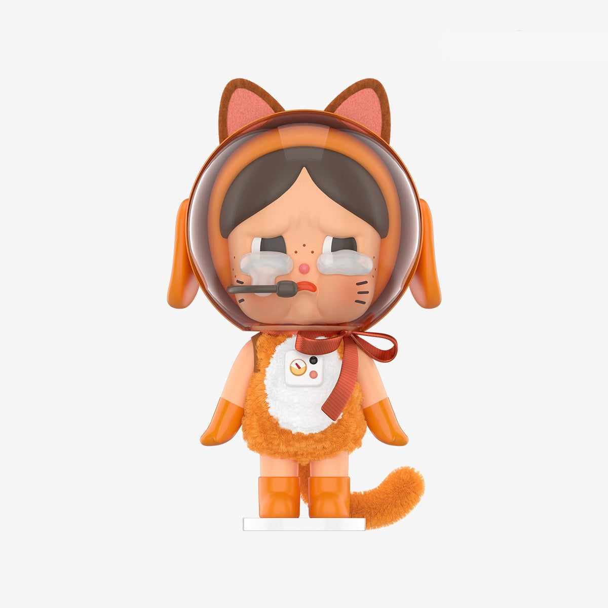 Crybaby Space Cat Figurine-Orange