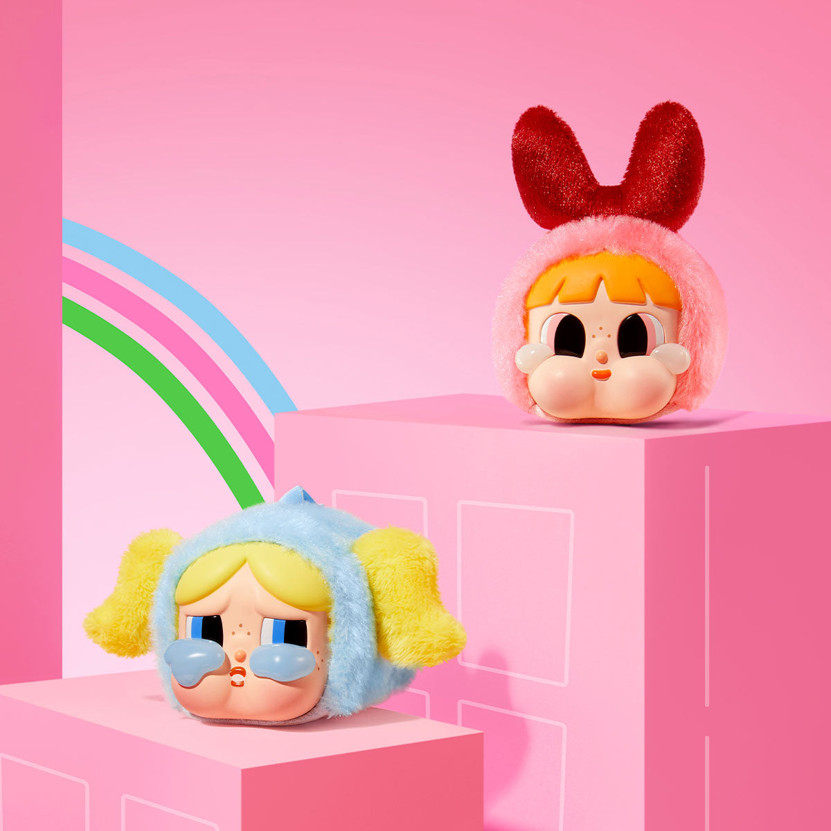 Crybaby Powerpuff Girls Vinyl Face Series Plush Dolls. Blind Box
