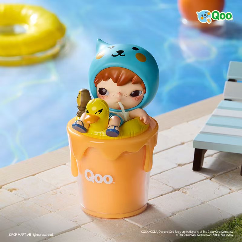 POPMART Hirono x Qoo Drinking Face Red Series