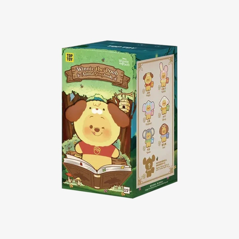 TOP TOY Winnie the Pooh Animal Storybook Series Plush Keychain Blind Box