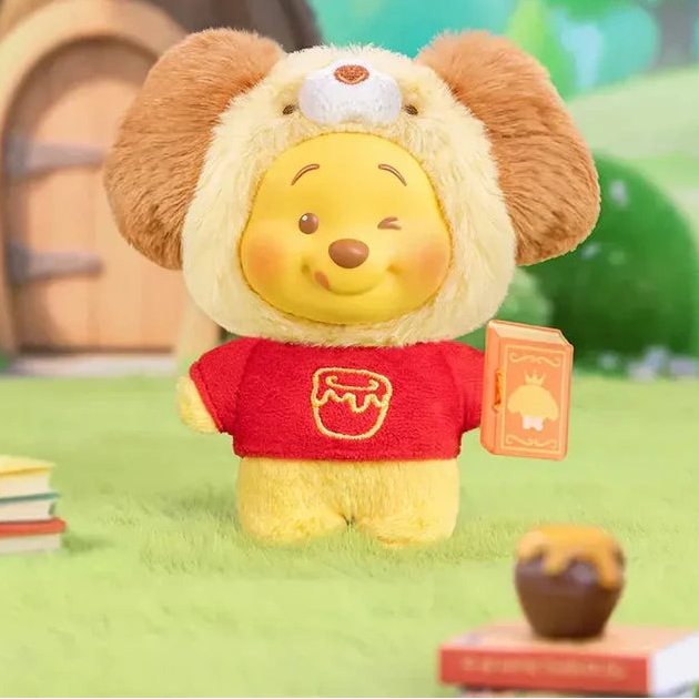 TOP TOY Winnie the Pooh Animal Storybook Series Plush Keychain Blind Box