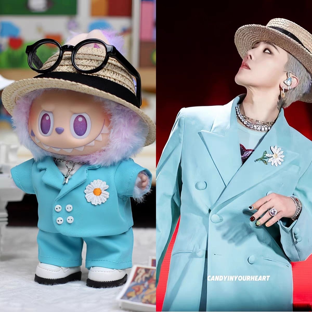 G-Dragon's same style labubu doll clothes（No doll）labubu clothes