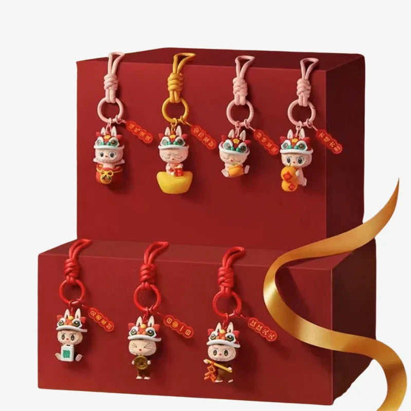 The Monsters Labubu Keychain Pendant Blind Box, POP LAND Limited