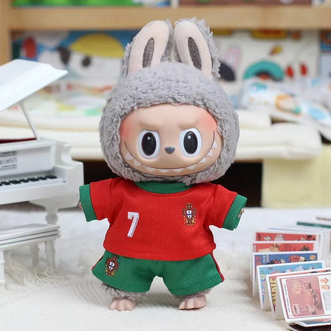 First, second and third generation labubu baby clothes football jersey(No Dolls)labubu clothes - PopNya