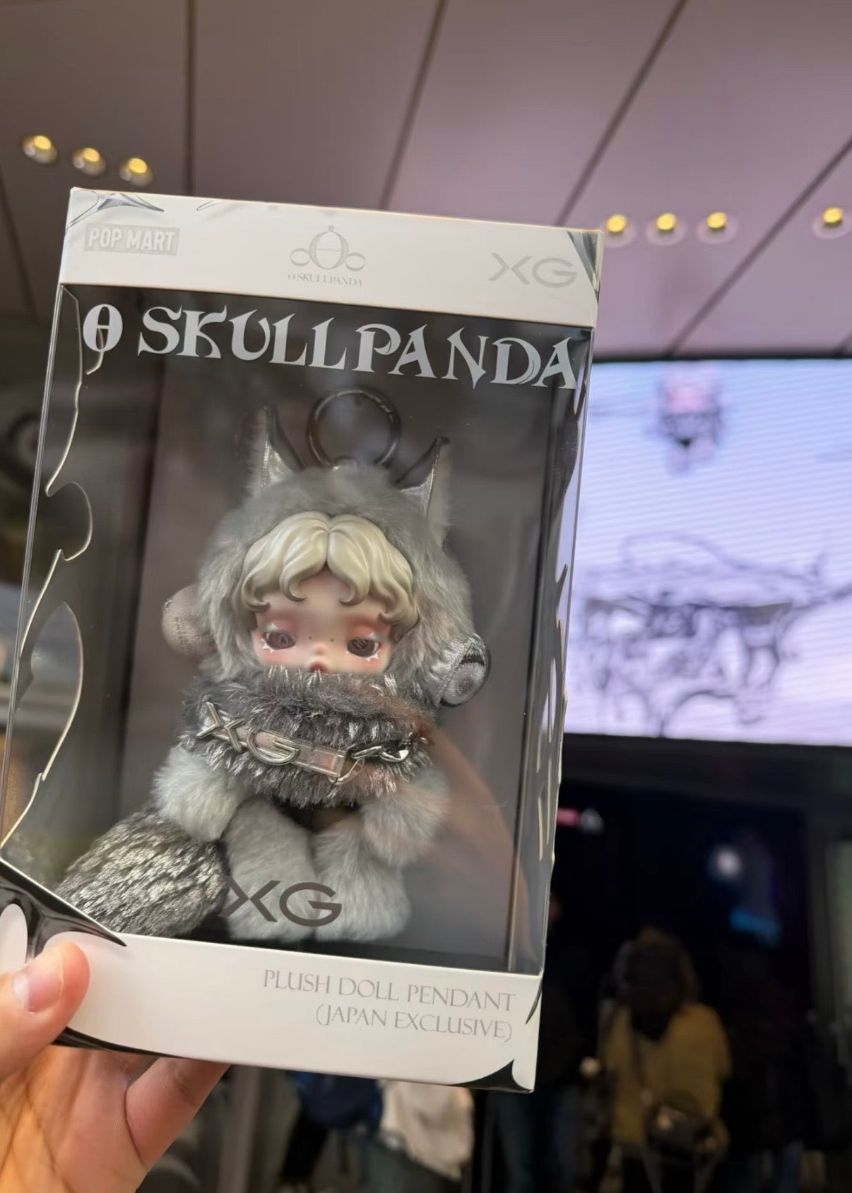 SKULLPANDA XG Plush Doll Pendant Japan Exclusive