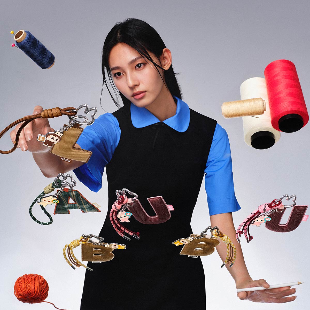 THE MONSTERS Pin for Love Series- Letter Pendant Blind Box