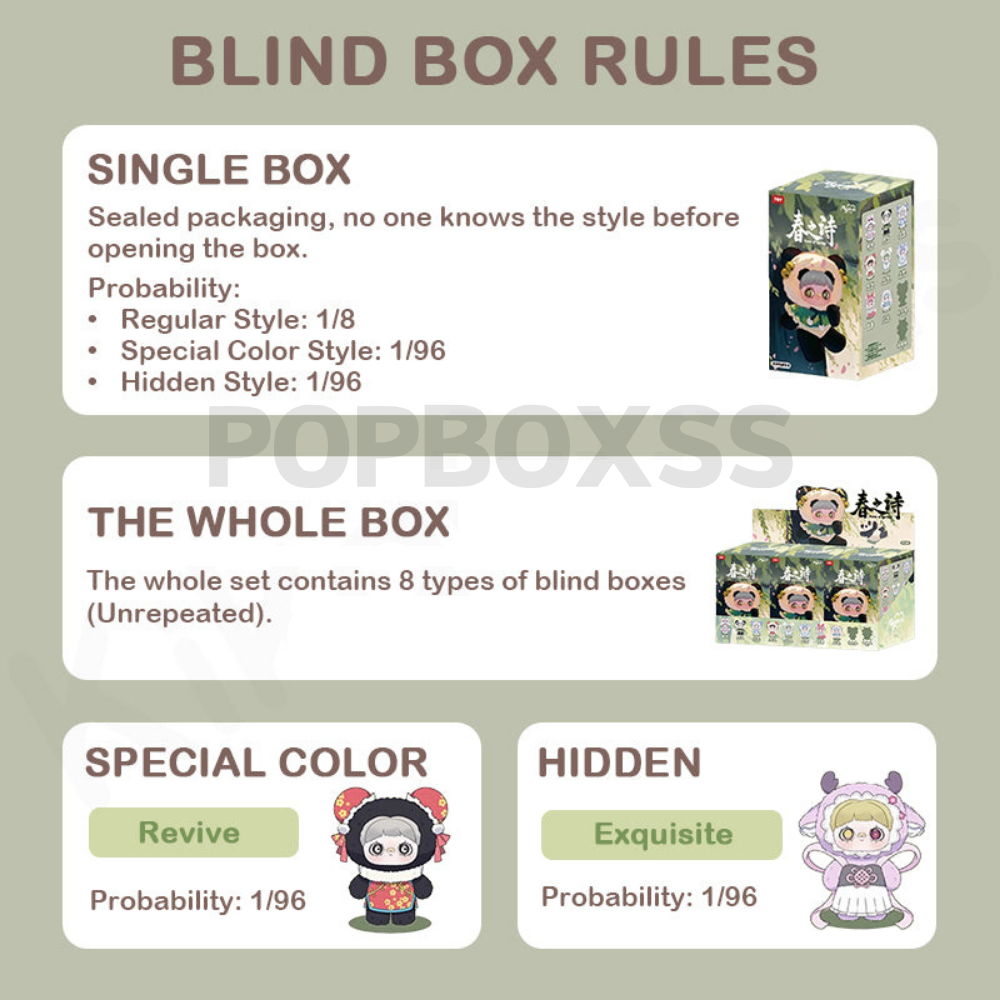 Maymei V3 Poem of Spring Series Plush Dolls. Blind Box