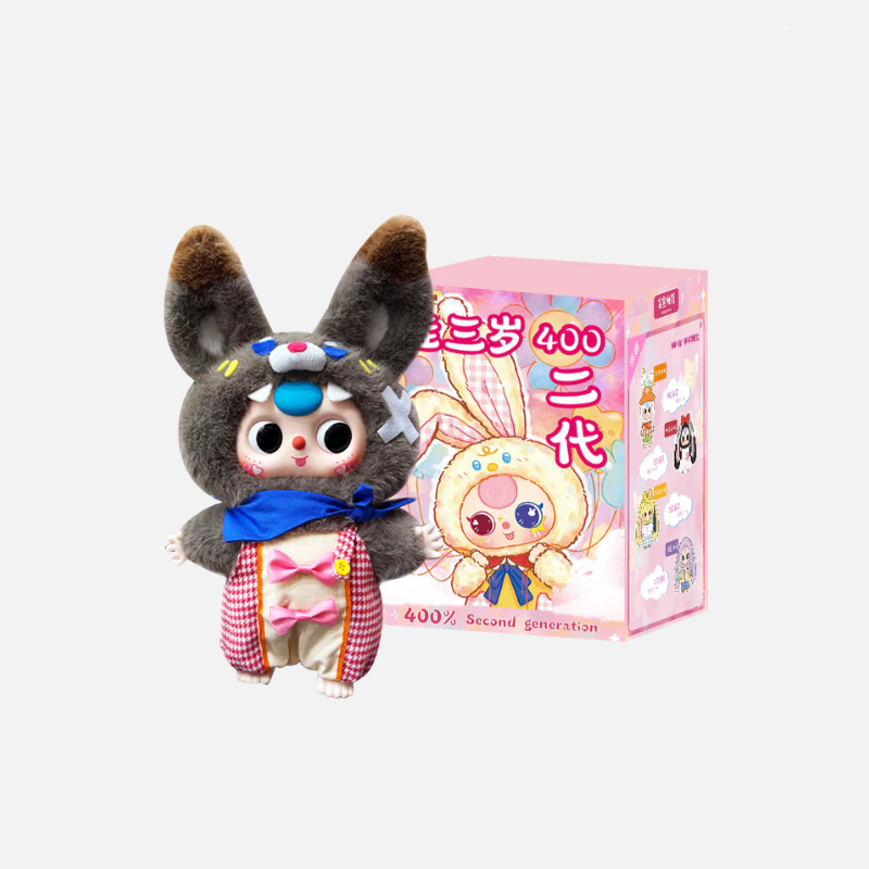 Baby Three 400% V2 Series Plush Dolls. Blind Box