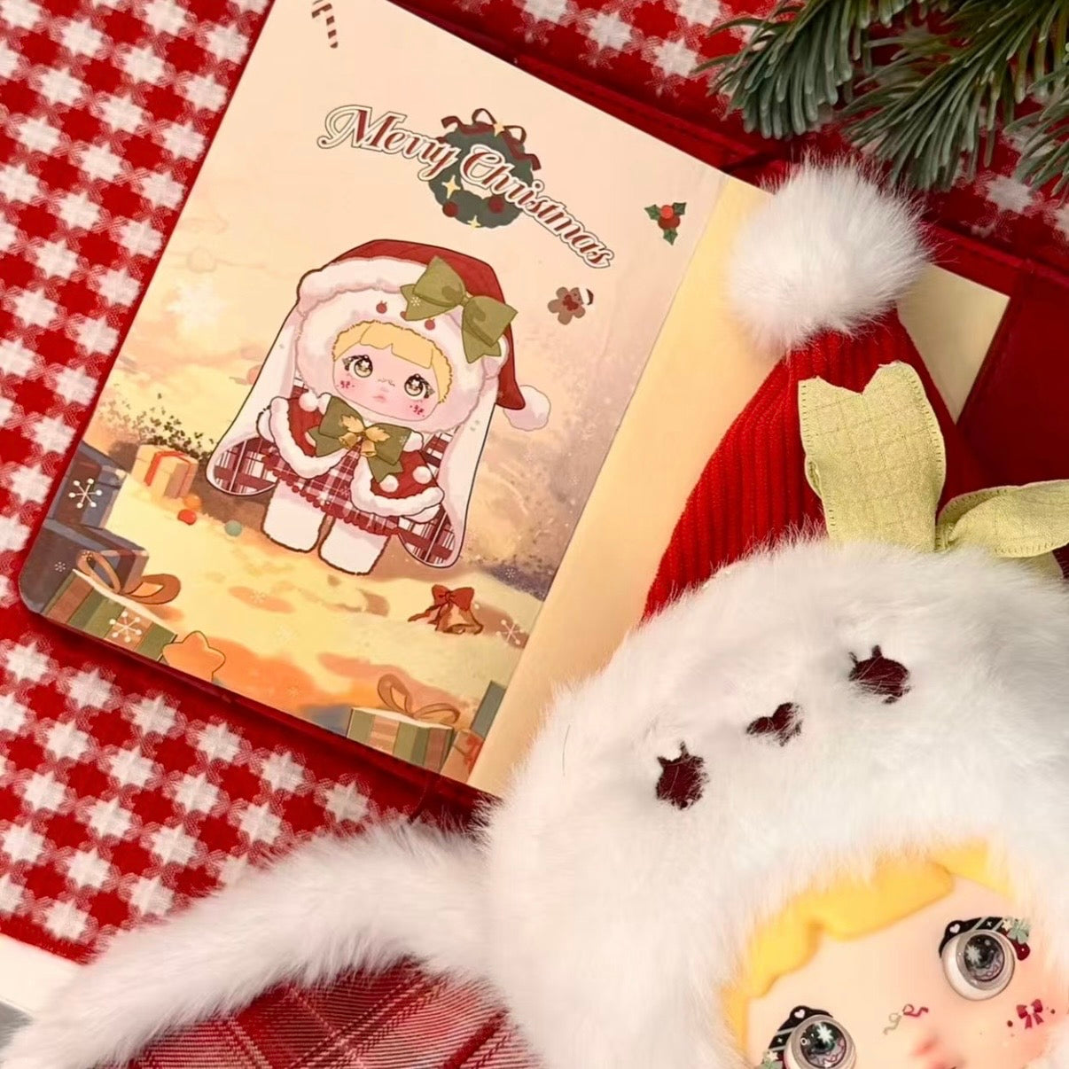 Nommi Merry Chrismas Plush notebook