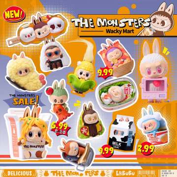 THE MONSTERS LABUBU Wacky Mart Series Figures, Blind Box