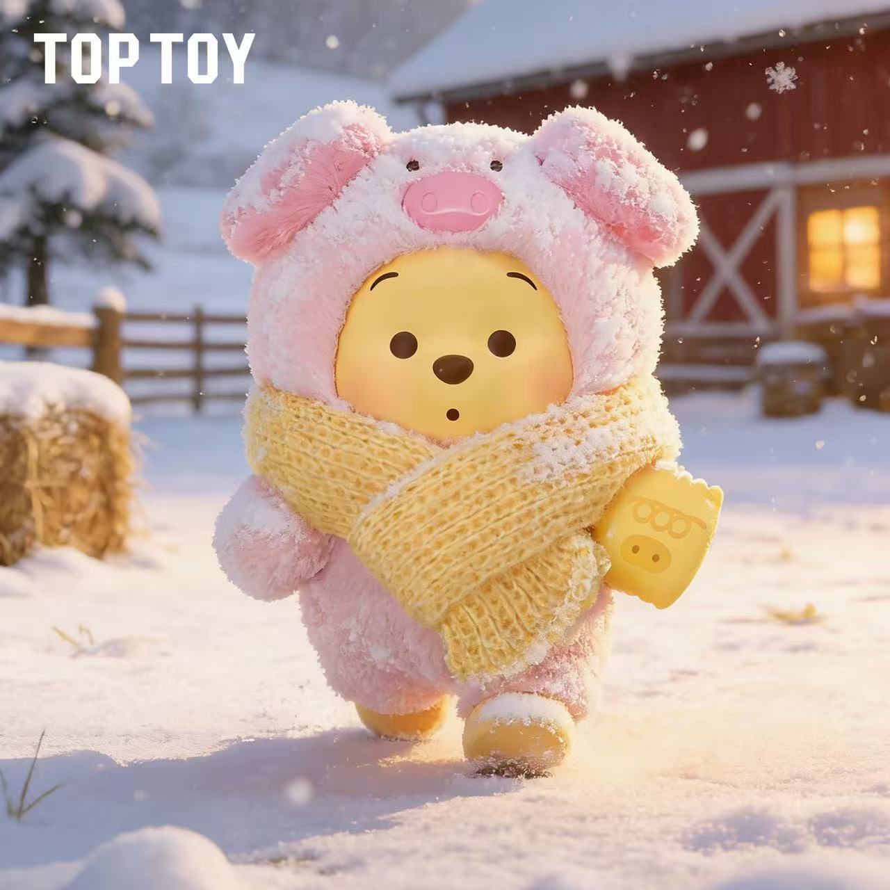 TOPTOY Disney Winnie the Pooh Happy Farm Animal Collection blind box