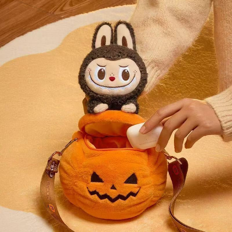 POPMART The Monster labubu pumpkin bag Halloween