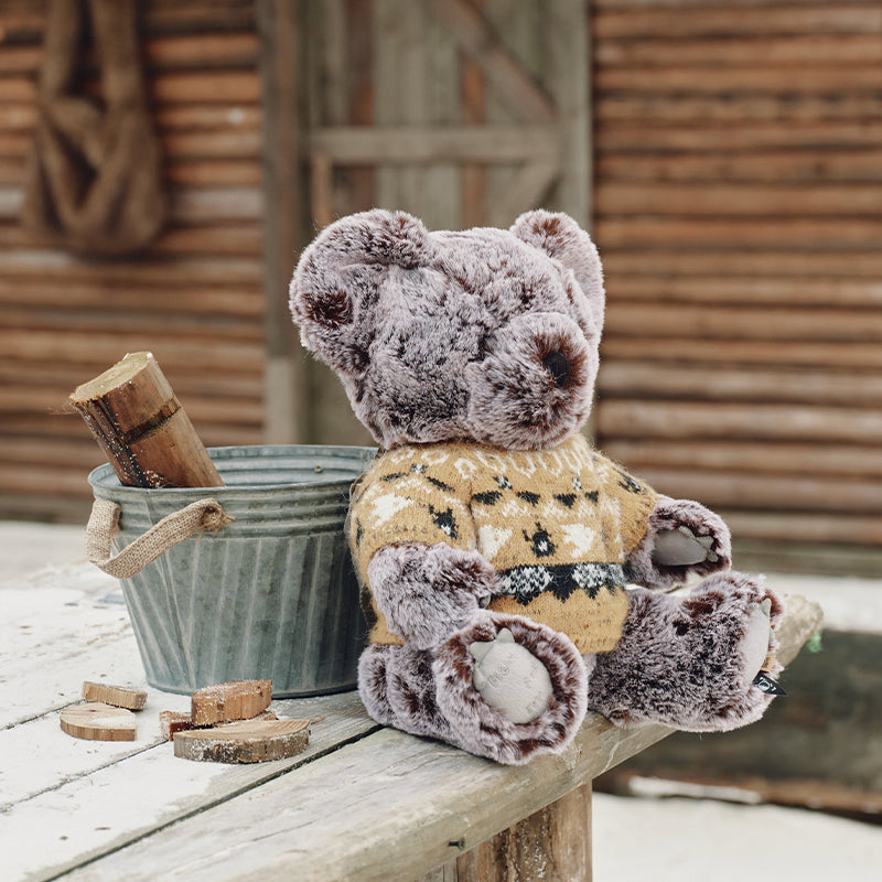 HIRONO Living Wild Snow Frost Plush Bear bag