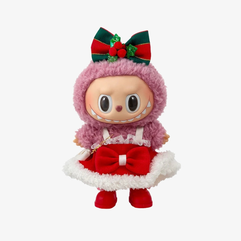 clothes Toy Outfit - Bow + red dress + red shoes + white bag