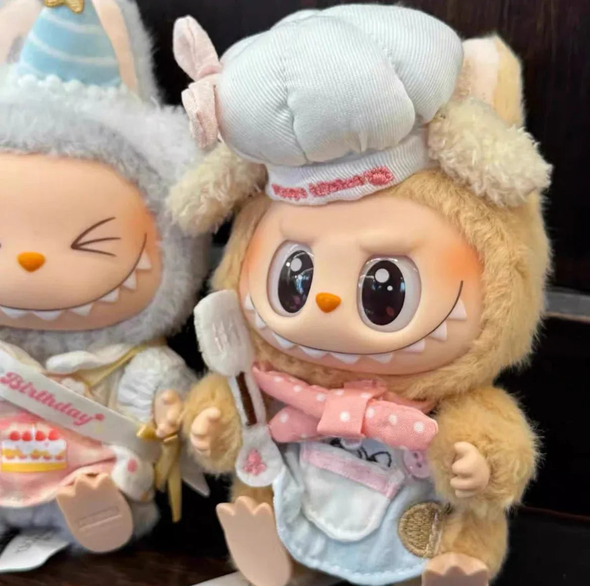 labubu baby clothes 10cm17cm sitting party first generation second generation labubu clothes suit butter cookies(No Dolls)labubu clothes - PopNya