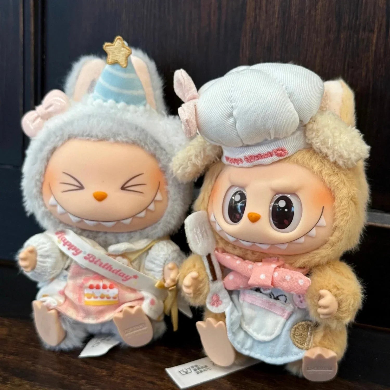 labubu baby clothes 10cm17cm sitting party first generation second generation labubu clothes suit butter cookies(No Dolls)labubu clothes