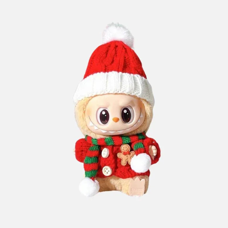 Labubu clothes Christmas Outfit Gingerbread Man Labubu clothes - PopNya