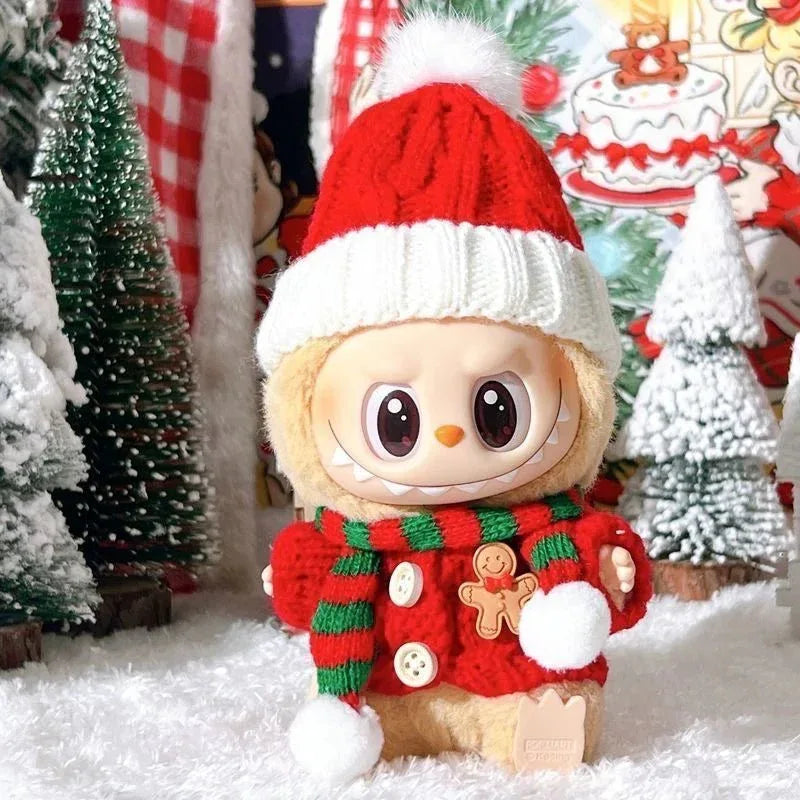 Labubu clothes Christmas Outfit Gingerbread Man Labubu clothes - PopNya